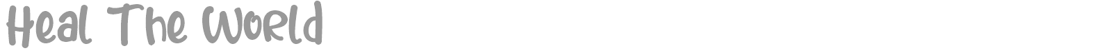 Heal The World font preview